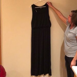 Black maxi dress